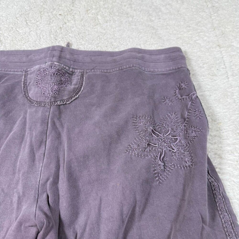 Y2K Vertigo Velour Tracksuit Set Women’s Purple Embroidered Zip Hoodie & Pants - Picture 7 of 9